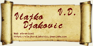 Vlajko Đaković vizit kartica